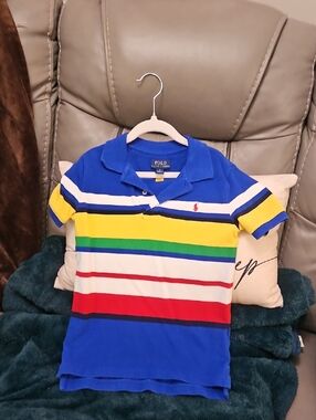Polo by Ralph Lauren Blue Multicolor Striped Polo